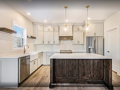 Maple Valley Cabinets Mixed Kitchen