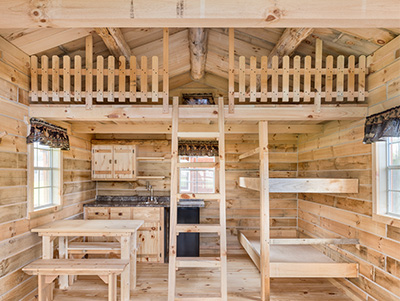 Summit Rustic Cabins Interior