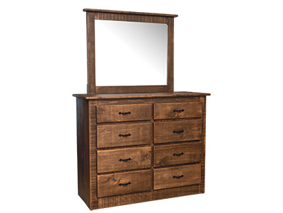 Cornerstone Woodworking Dresser and Mirror