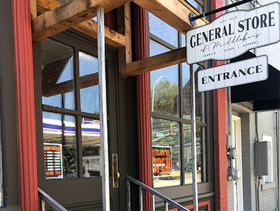 Sign to General Store of Middlebury