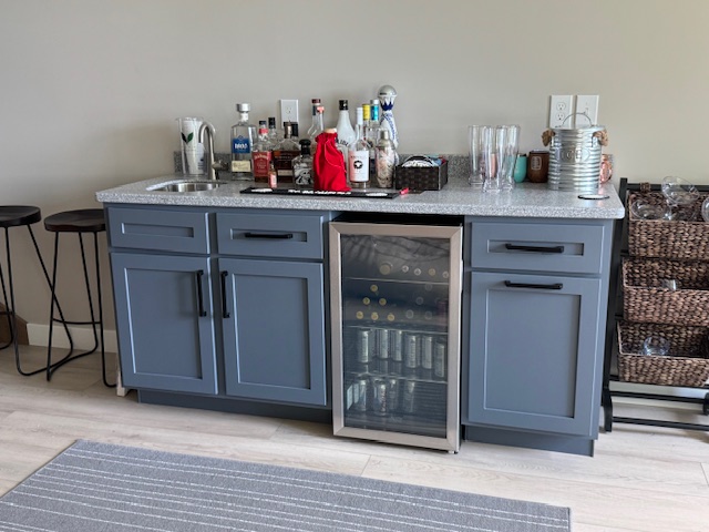 clinton cabinets bar